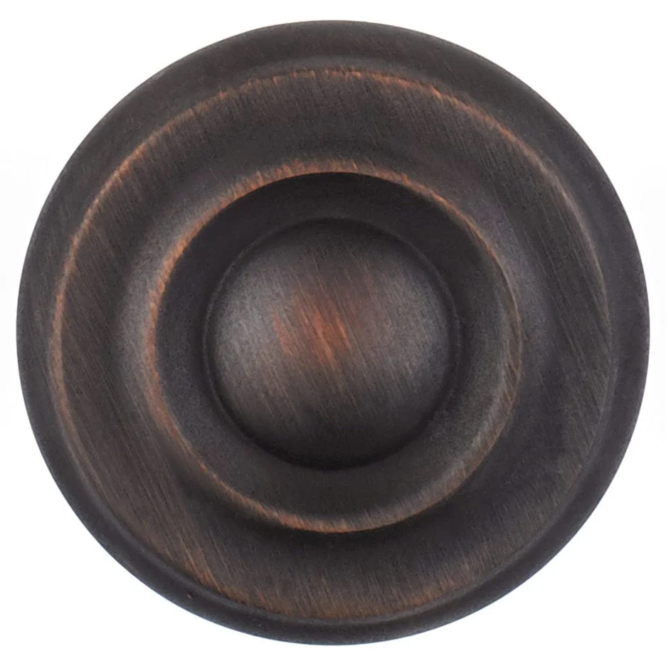 Traditional Knob, 1-1/4" D, Brushed Oil-Rubbed Bronze - Image 2
