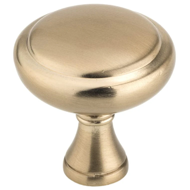 Traditional Knob, 1-1/4" D, Champagne Bronze