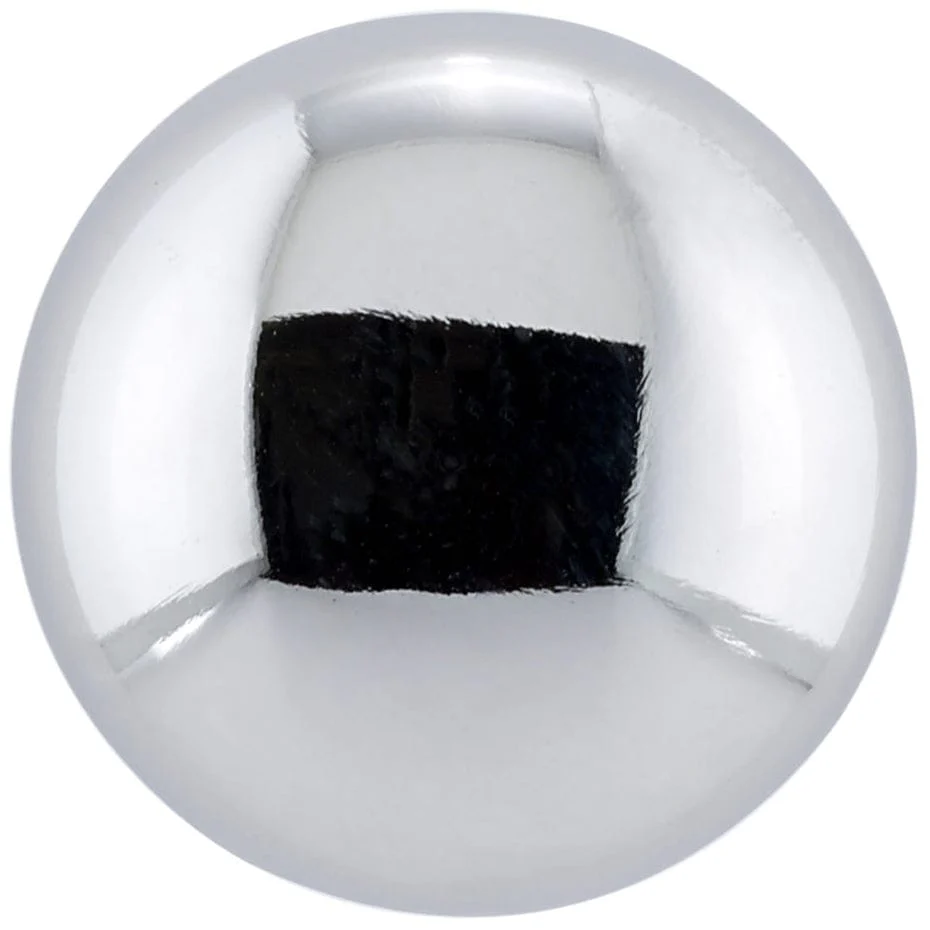Traditional Mushroom Shape Knob- 1-1/4" Diameter - Chrome - Image 2
