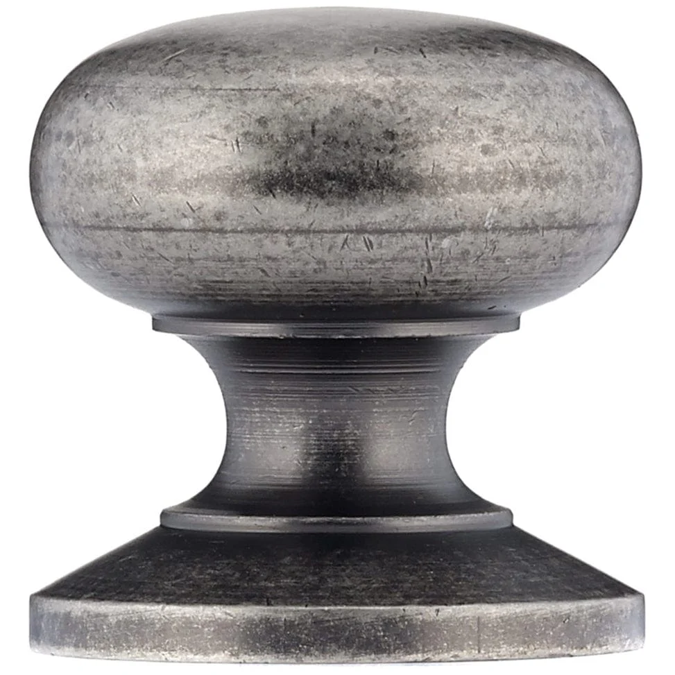 Traditional Knob, 1-1/4" D, Pewter - Image 3