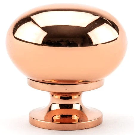 Traditional Knob, 1-1/4" D, Polished Copper - Image 3