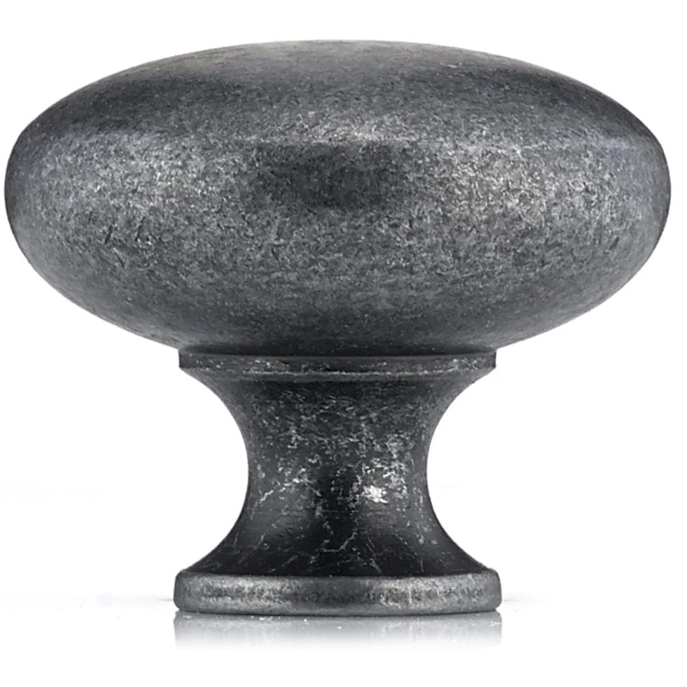 Traditional Knob, 1-1/4" D, Wrought Iron - Image 3