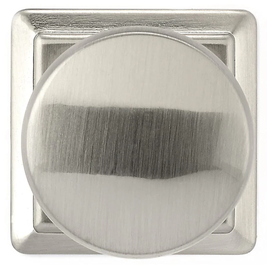 Traditional Knob, 1-1/4" x 1-1/4", Brushed Nickel - Image 2