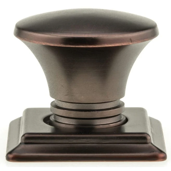 Traditional Knob, 1-1/4" x 1-1/4", Brushed Oil-Rubbed Bronze - Image 3