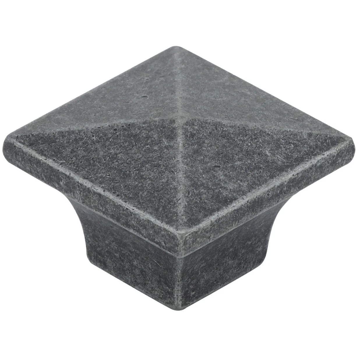 Traditional Knob, 1-1/4" x 1-1/4", Natural Iron