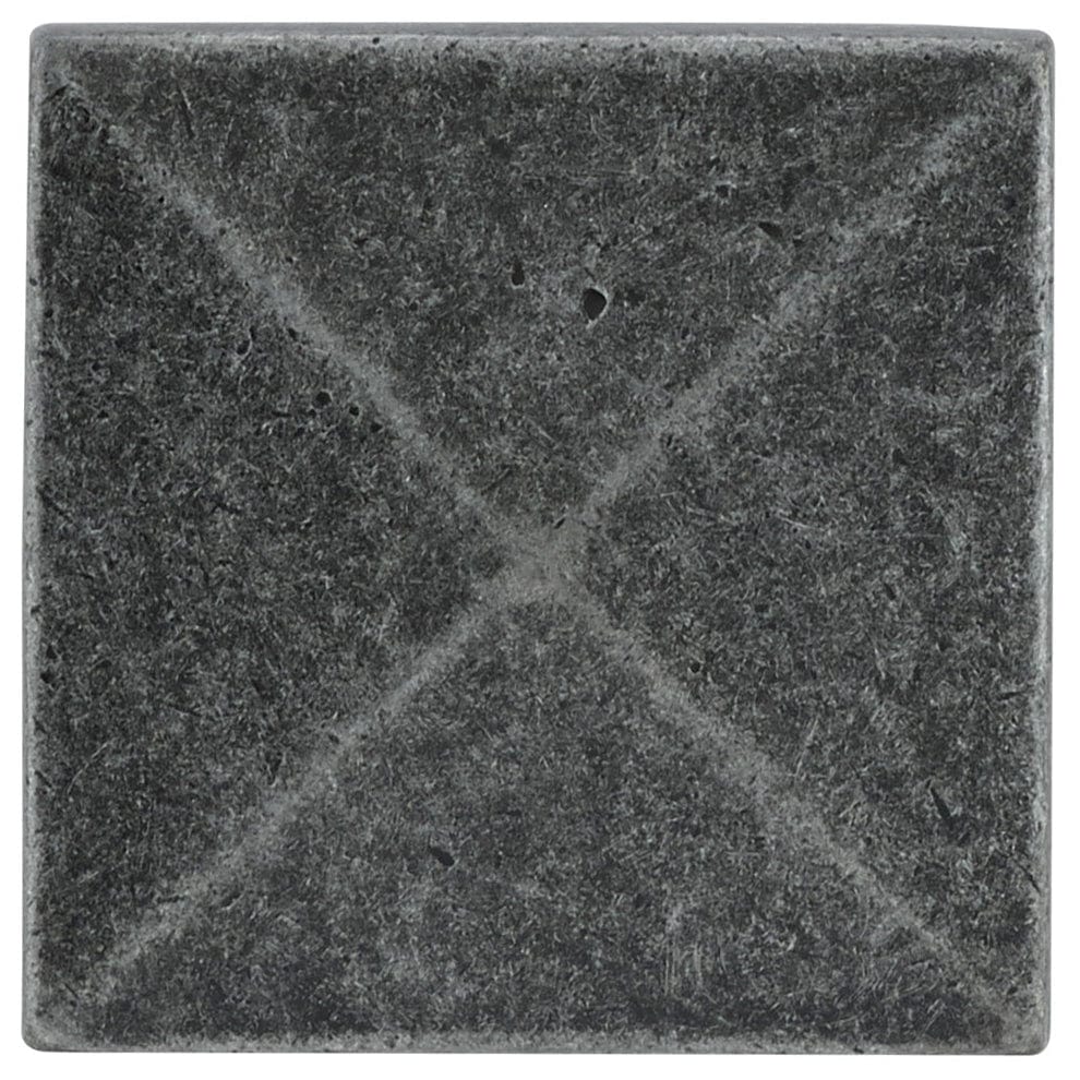 Traditional Knob, 1-1/4" x 1-1/4", Natural Iron - Image 2