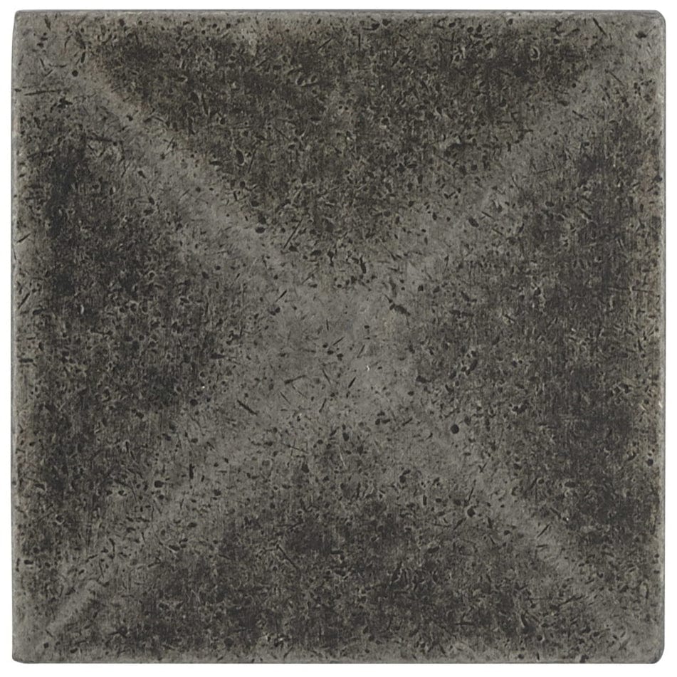 Traditional Knob, 1-1/4" x 1-1/4", Pewter - Image 2