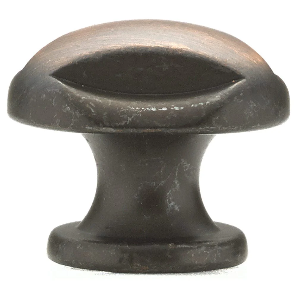 Traditional Knob, 1-1/8" D, Brushed Oil-Rubbed Bronze - Image 3