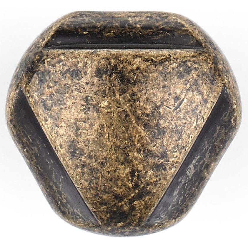 Traditional Knob, 1-1/8" D, Burnished Brass - Image 2