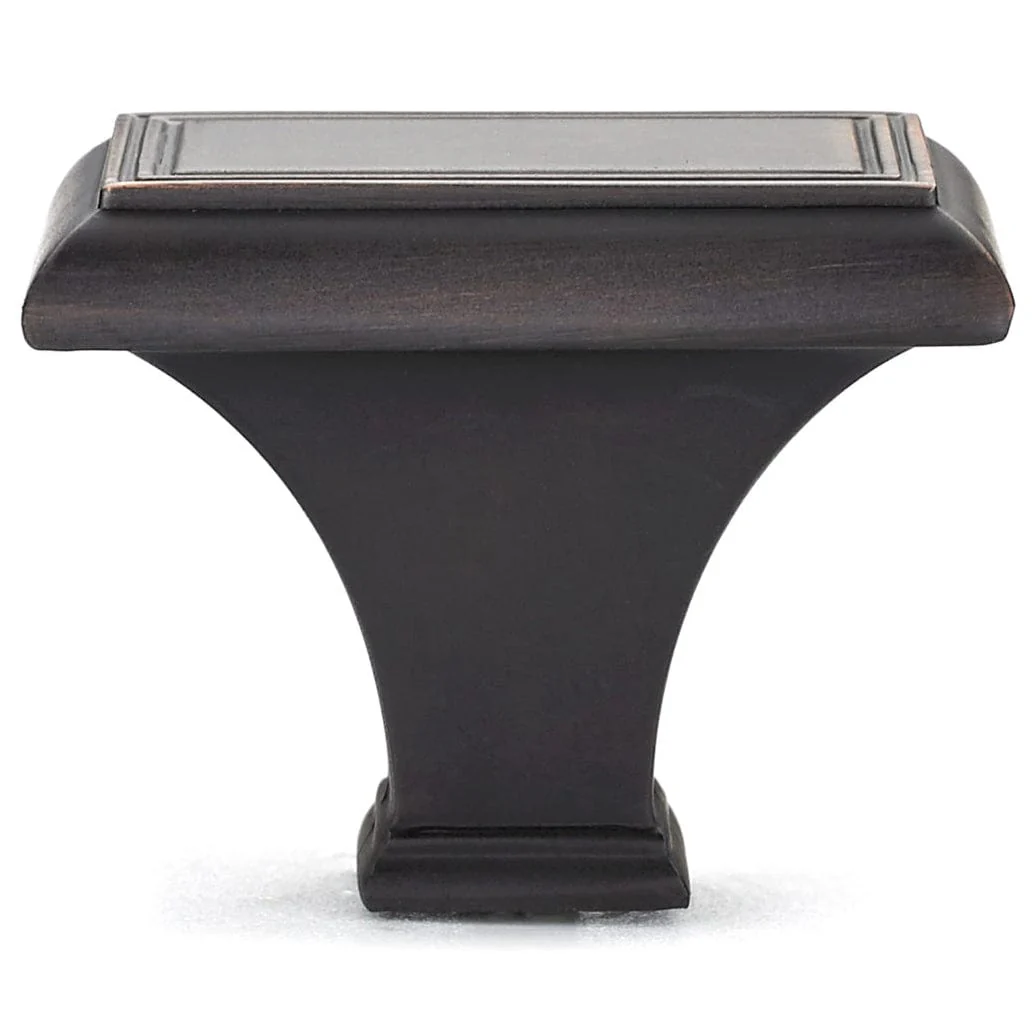 Traditional Knob, 1-11/16" x 1-3/32", Brushed Oil-Rubbed Bronze - Image 3
