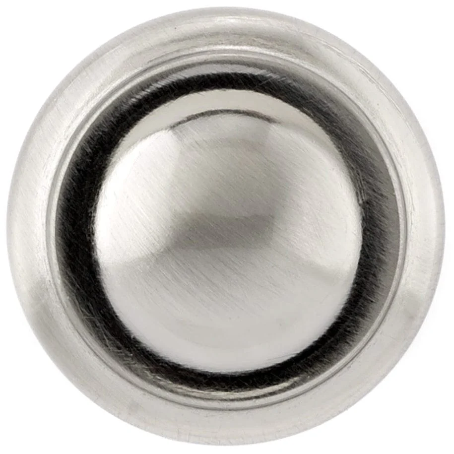Traditional Knob, 1-3/16" D, Brushed Nickel - Image 2