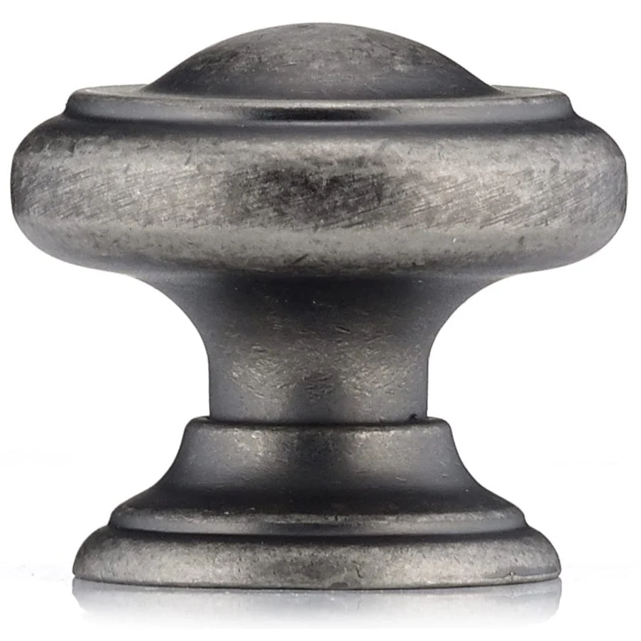 Traditional Knob, 1-3/16" D, Pewter - Image 3