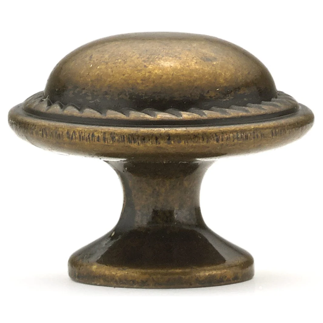 Traditional Knob, 1-3/16" D, Regency Brass - Image 3
