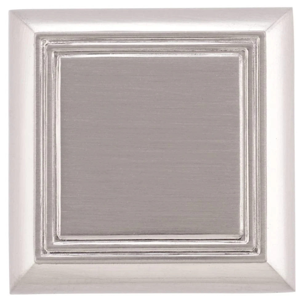 Traditional Knob, 1-3/8" x 1-3/8", Brushed Nickel - Image 2