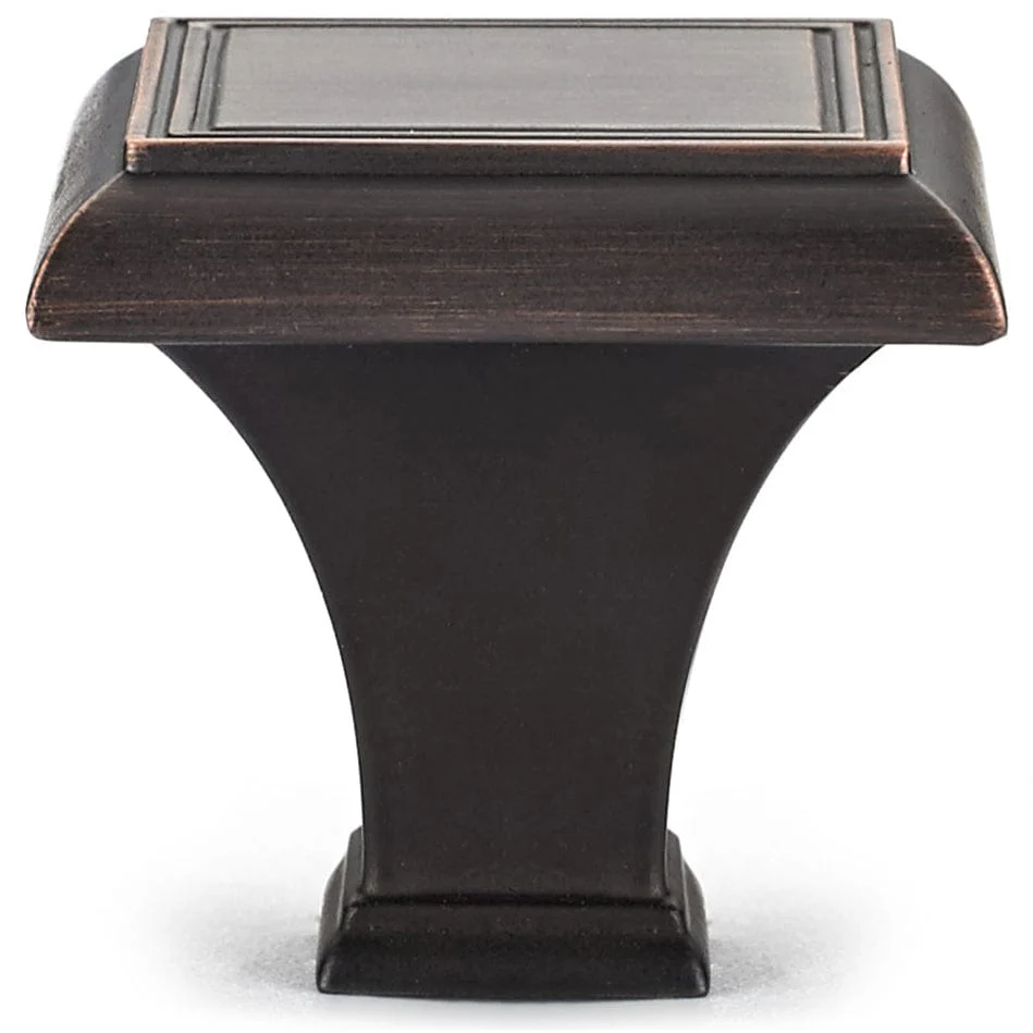 Traditional Knob, 1-3/8" x 1-3/8", Brushed Oil-Rubbed Bronze - Image 3