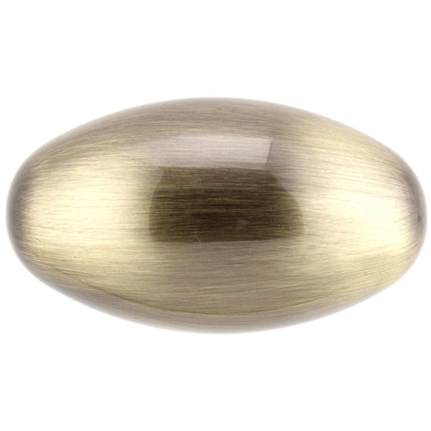 Traditional Oval Knob - 1-31/32" x 1-3/32" - Antique English - Image 2