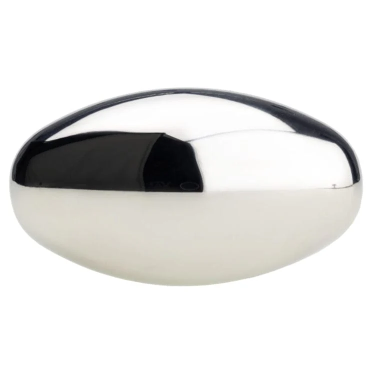 Traditional Oval Knob - 1-31/32" x 1-3/32" - Polished Nickel - Image 2