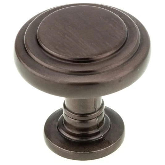 Traditional Knob, 1-5/16" D, Honey Bronze