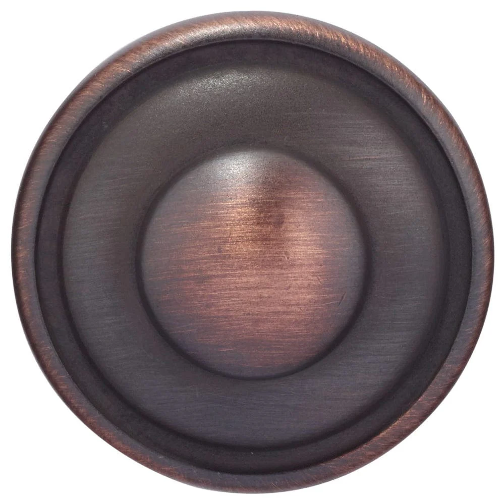 Traditional Knob, 1-7/32" D, Brushed Oil-Rubbed Bronze - Image 2