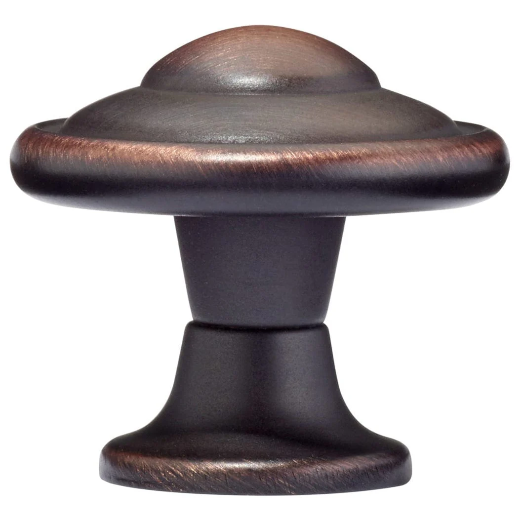 Traditional Knob, 1-7/32" D, Brushed Oil-Rubbed Bronze - Image 3