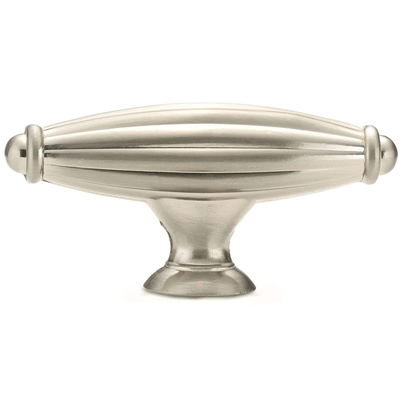 Traditional Knob, 2-9/16" x 25/32", Brushed Nickel - Image 3