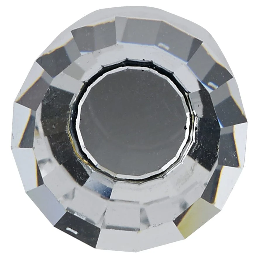 Traditional Swarovski Crystal Knob - 3/4" D - Brushed Oil-Rubbed Bronze - Image 2