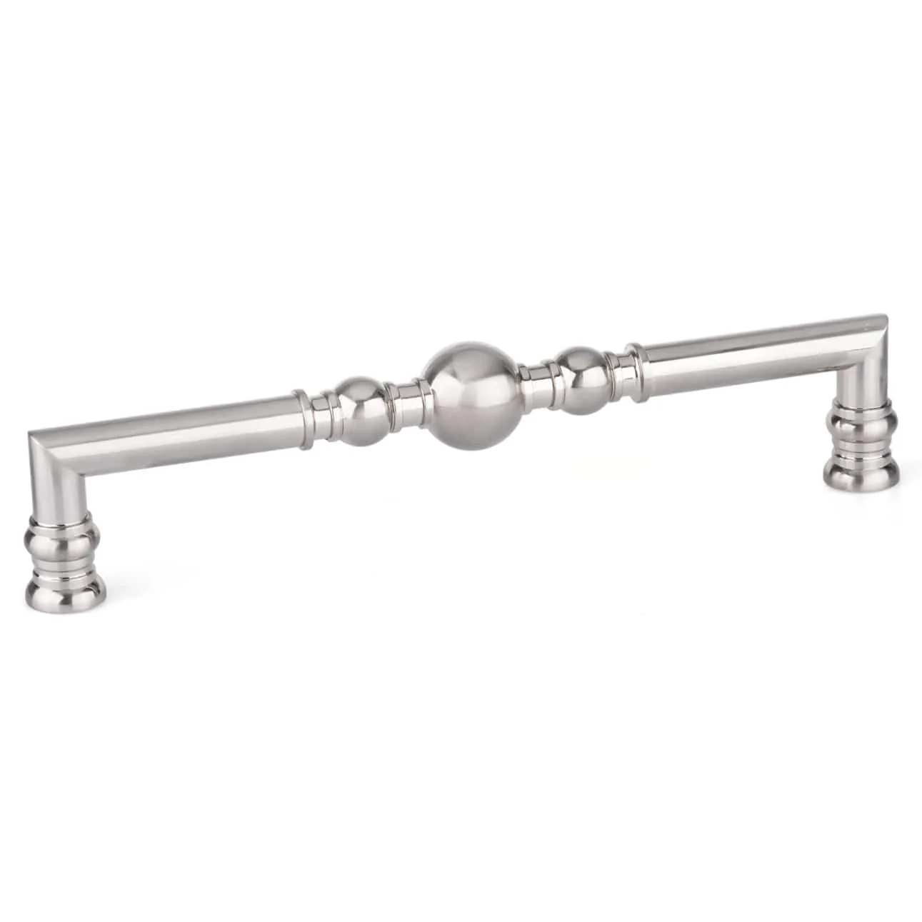 Traditional Pull, 12-5/8" Center-to-Center, Brushed Nickel