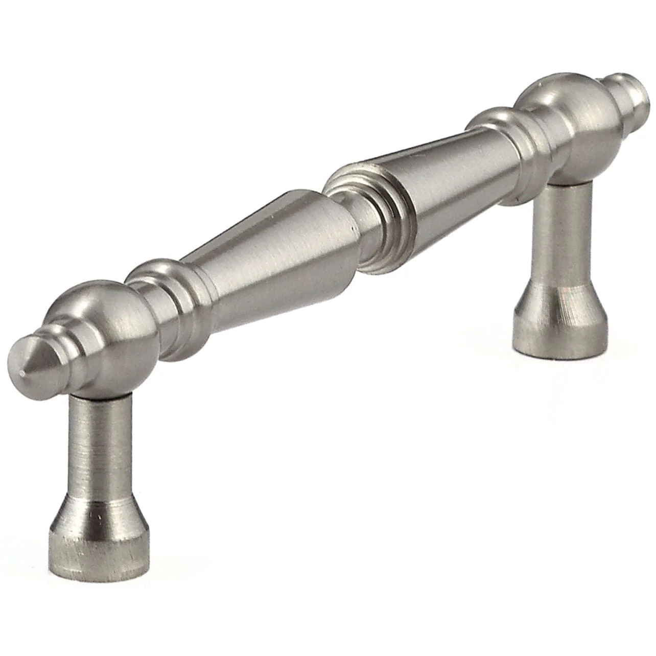 Traditional Pull, 3-1/2" Center-to-Center, Brushed Nickel