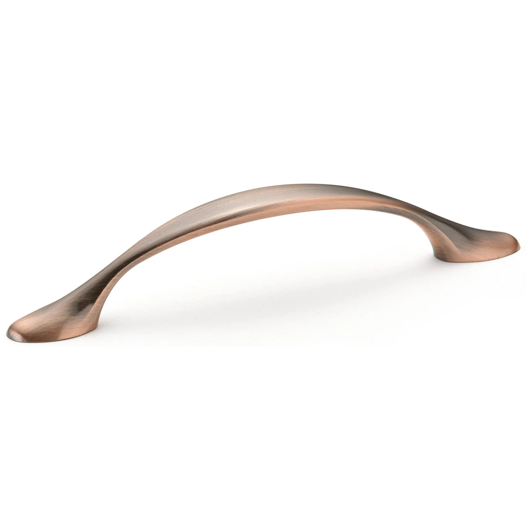 Traditional Pull, 3-3/4" Center-to-Center, Antique Copper
