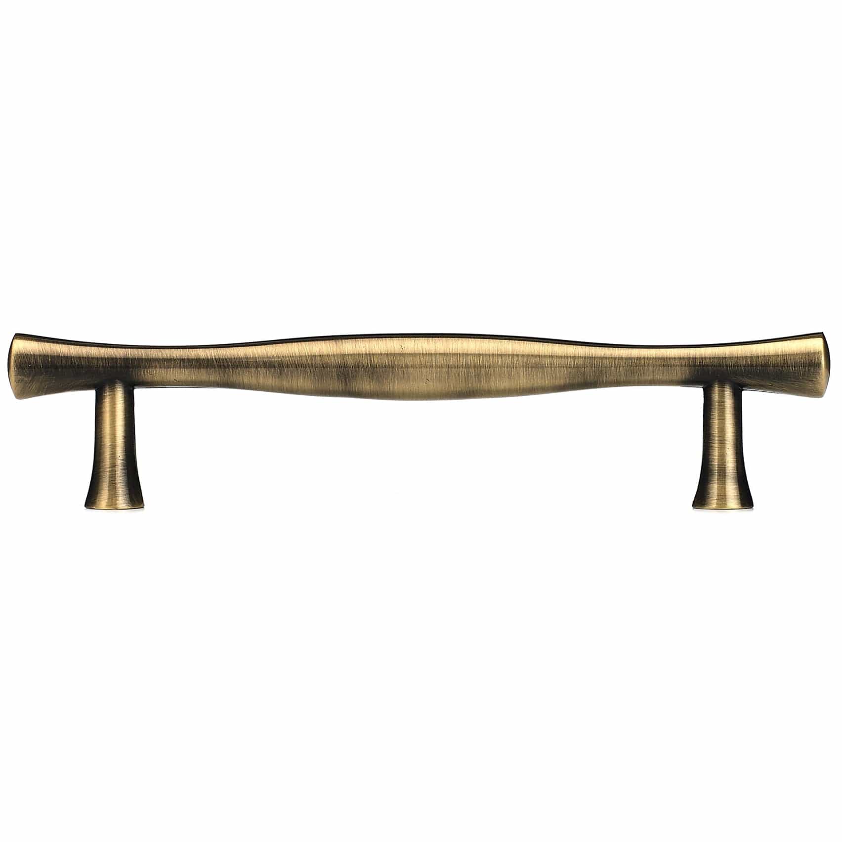 Traditional Pull with Flared Ends - 3-3/4" Center-to-Center - 5-1/8" OL - Antique English - Image 3