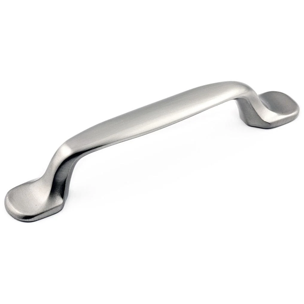 Traditional Pull, 3-3/4" Center-to-Center, Brushed Nickel