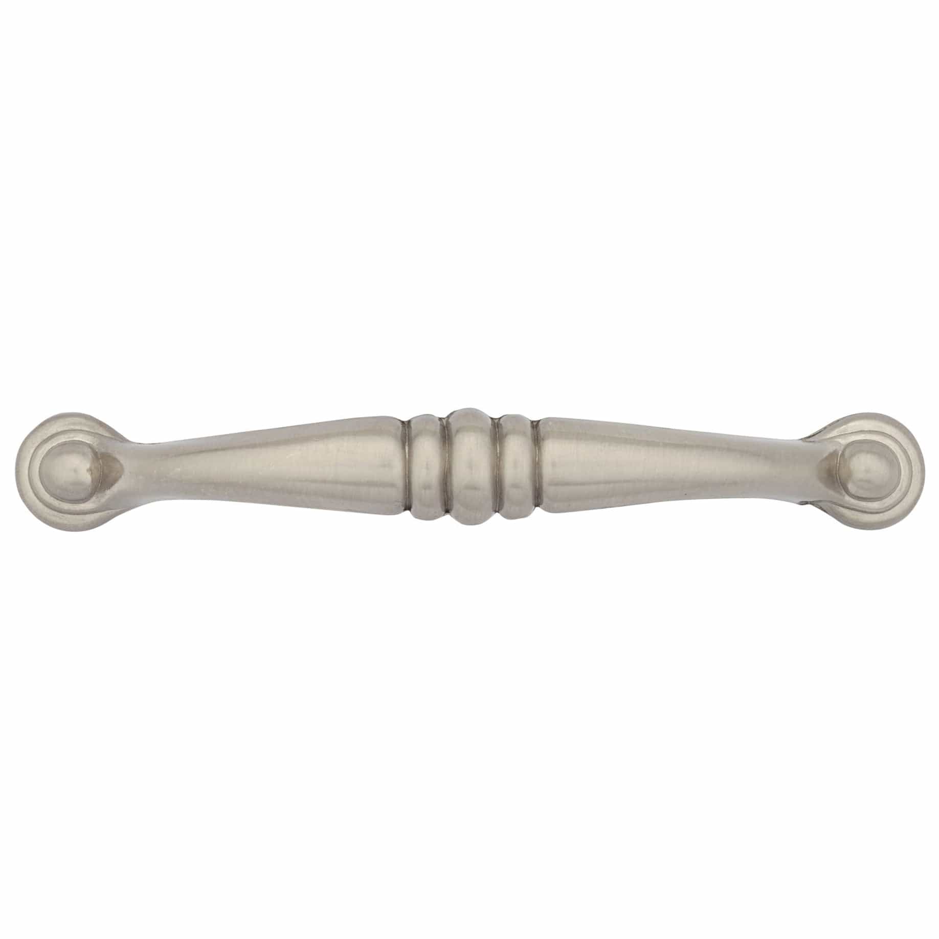 Traditional Pull, 3-3/4" Center-to-Center, Brushed Nickel - Image 2