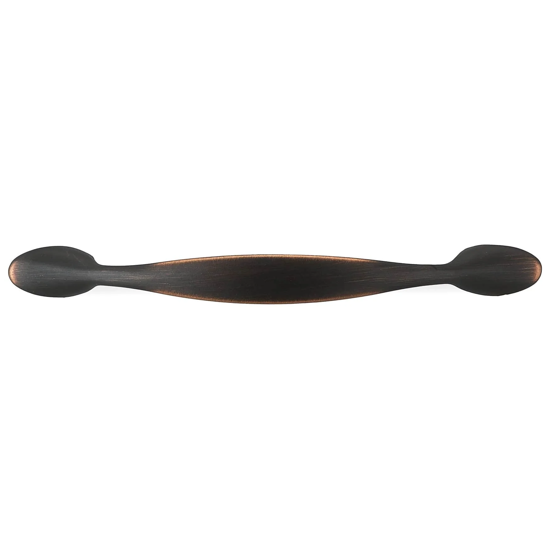 Traditional Arched Bow Pull with Flared Base - 3-3/4" Center-to-Center - 4-29/32" OL - Brushed Oil-Rubbed Bronze - Image 2