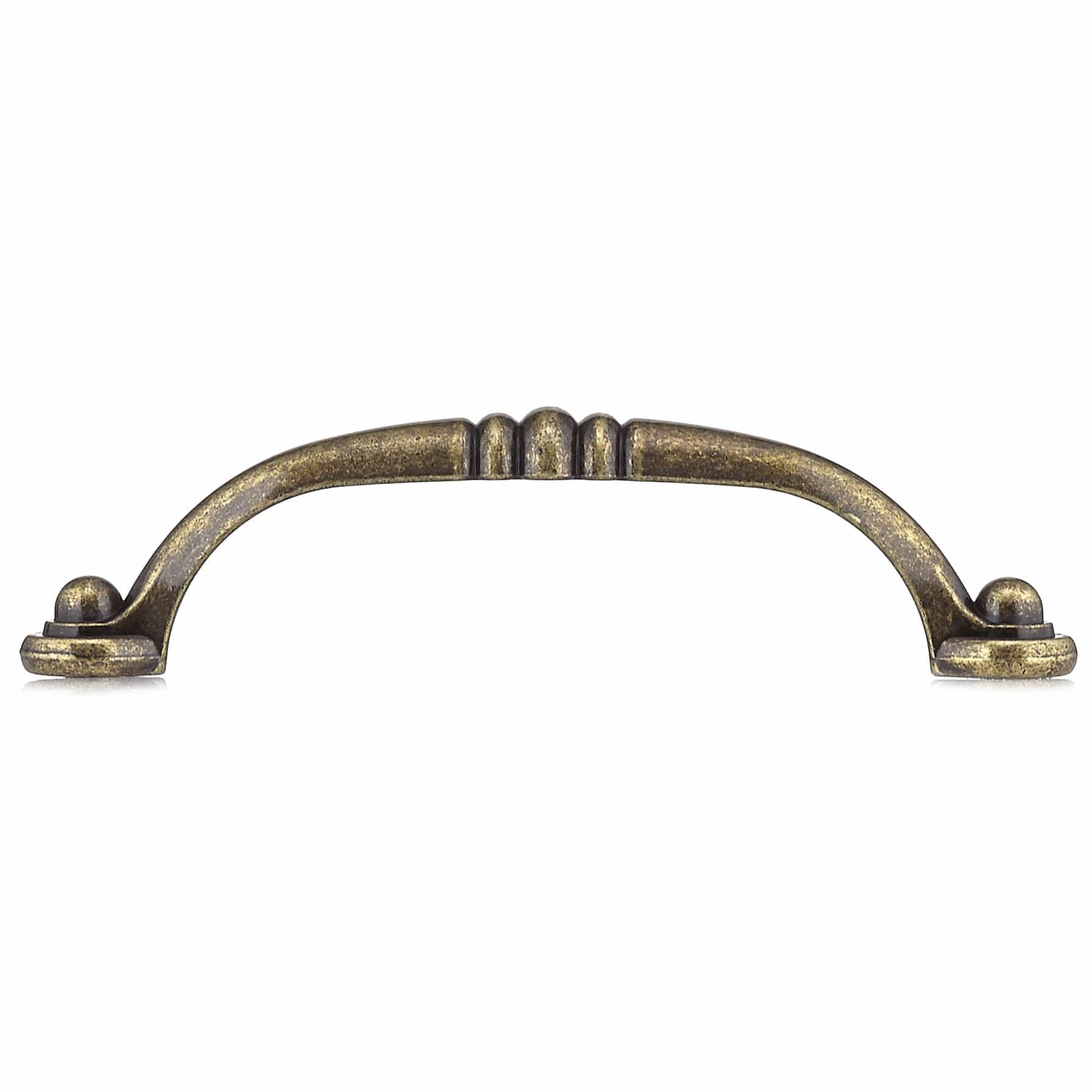 Traditional Pull, 3-3/4" Center-to-Center, Burnished Brass - Image 3