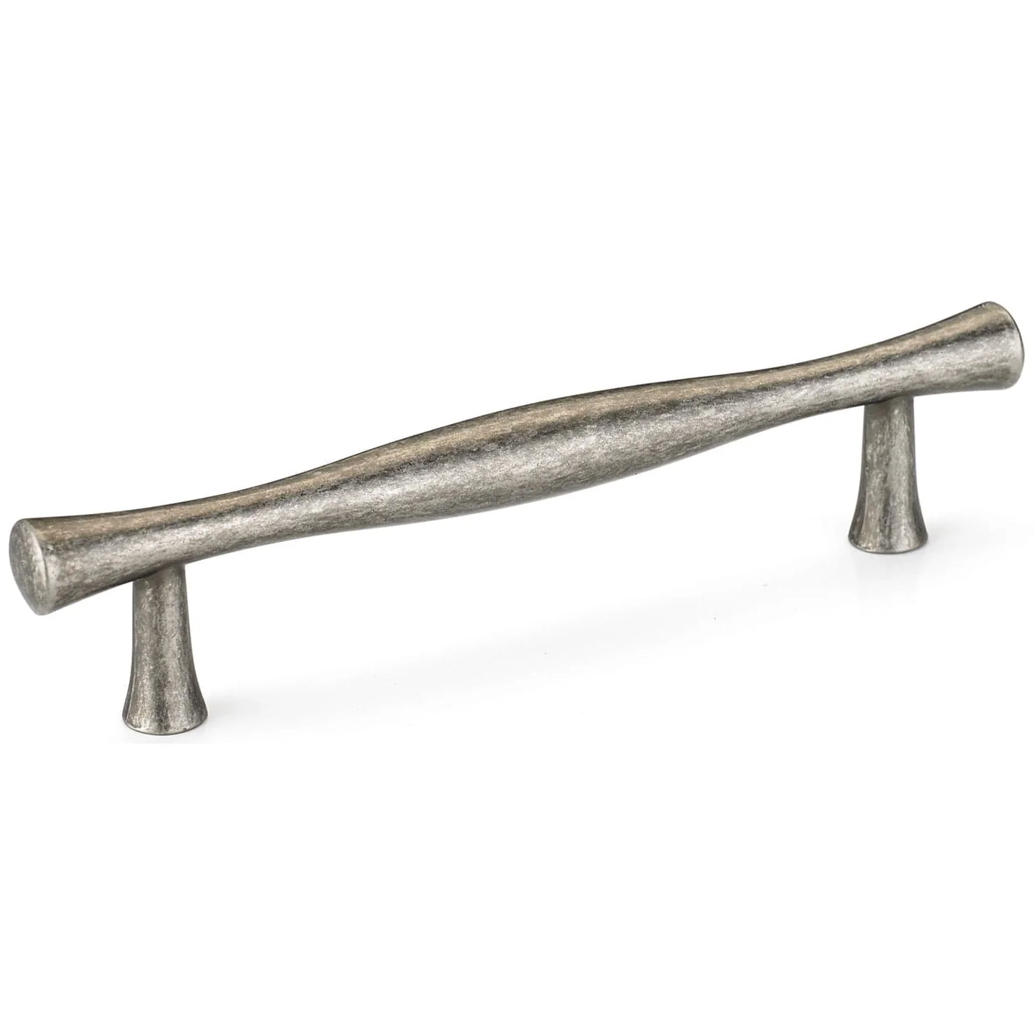 Traditional Pull with Flared Ends - 3-3/4" Center-to-Center - 5-1/8" OL - Pewter