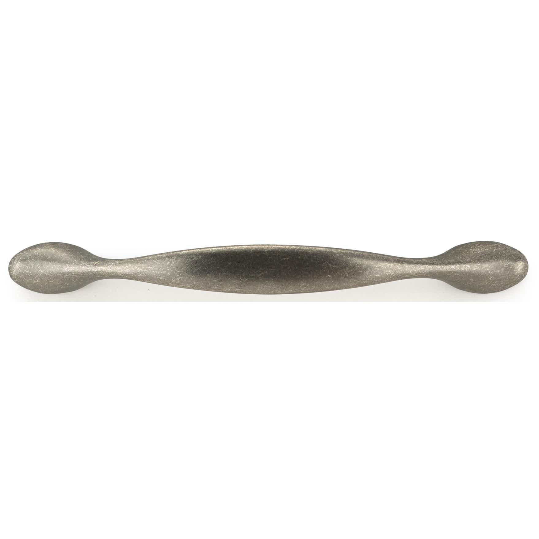 Traditional Arched Bow Pull with Flared Base - 3-3/4" Center-to-Center - 4-29/32" OL - Pewter - Image 2