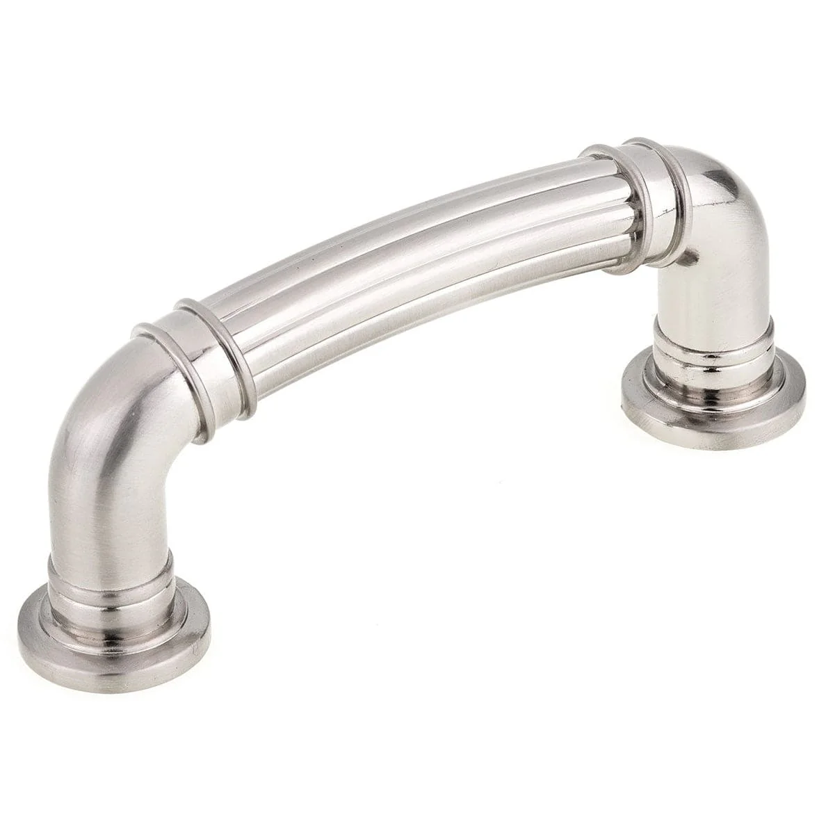 Traditional Pull, 3" Center-to-Center, Brushed Nickel