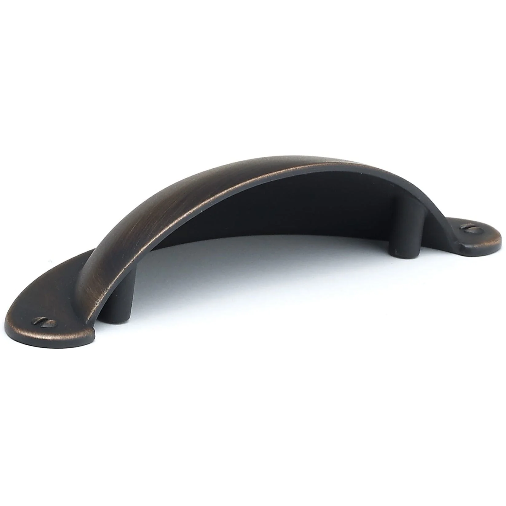 Dome Shape Traditional Pull - Faux Screw Embellishments -Brushed Oil - Rubbed Bronze - 3" Center-to-Center - Image 2