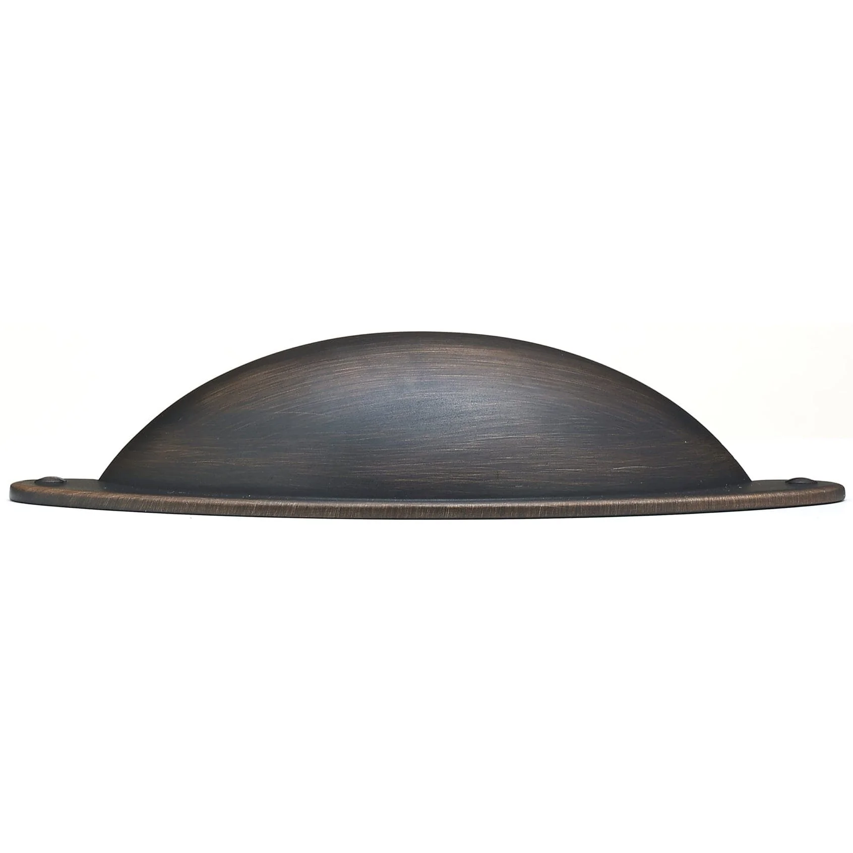 Dome Shape Traditional Pull - Faux Screw Embellishments -Brushed Oil - Rubbed Bronze - 3" Center-to-Center - Image 3