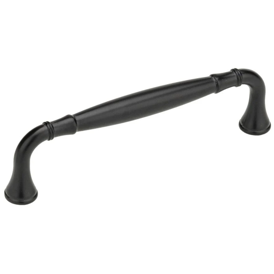 Traditional Pull, 5-1/16" Center-to-Center, Matte Black