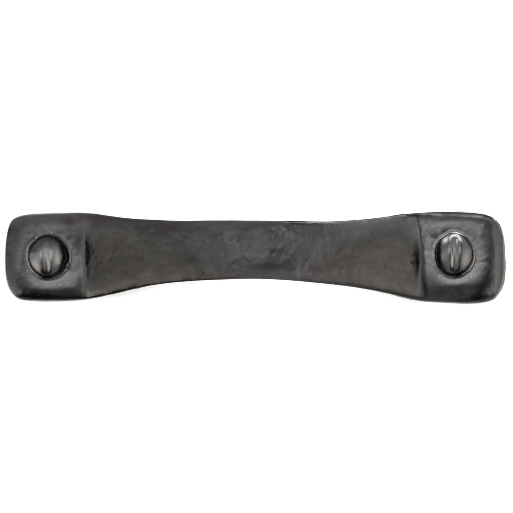 Traditional Forged Iron Pull - 5-1/16" Center-to-Center - 6-5/16" OL - Matte Black - Image 2