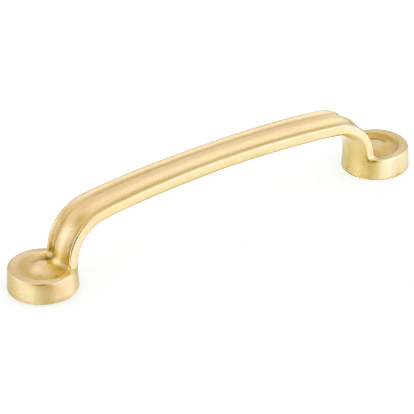 Traditional Pull, 5-1/16" Center-to-Center, Satin Brass