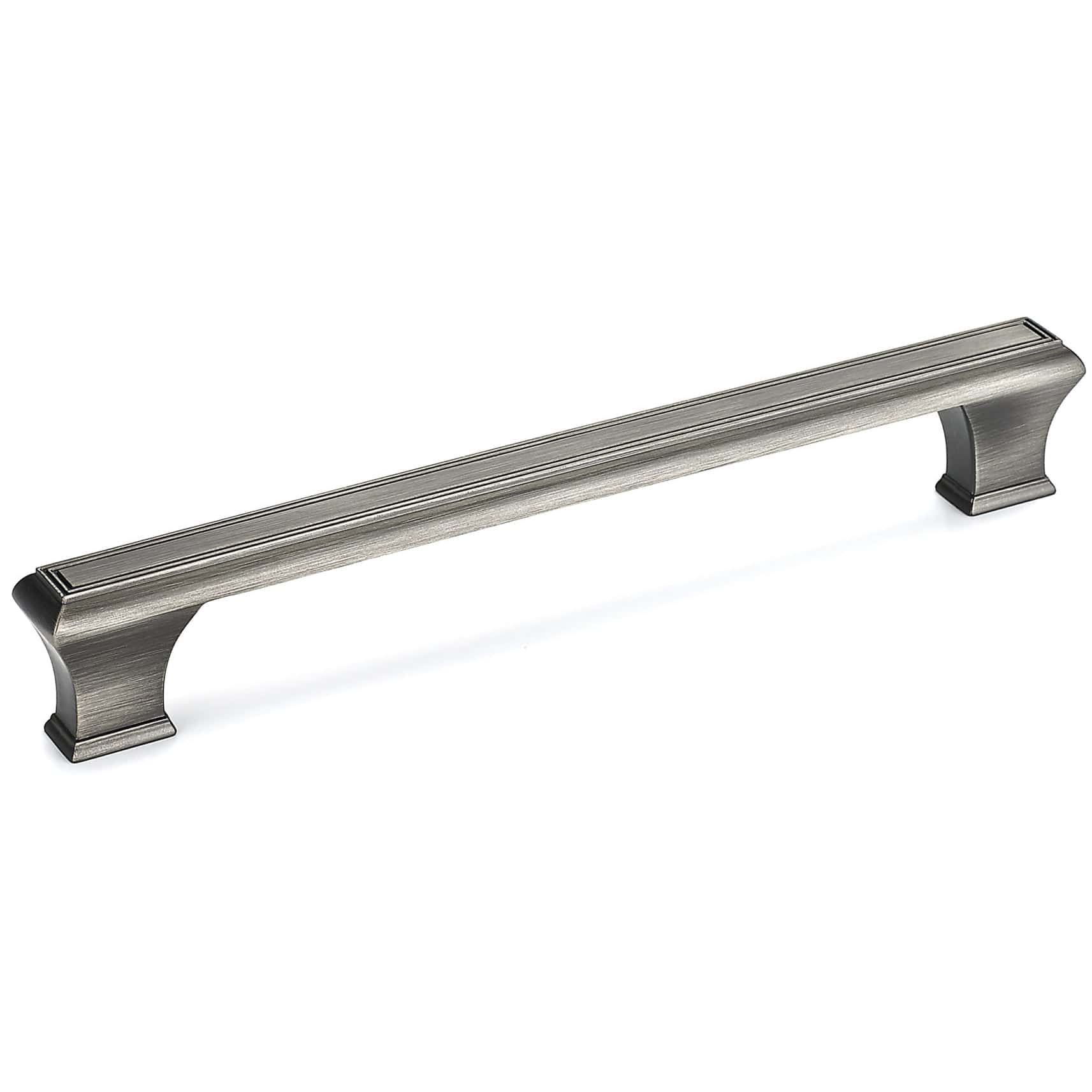 Traditional Pull, 7-9/16" Center-to-Center, Antique Nickel
