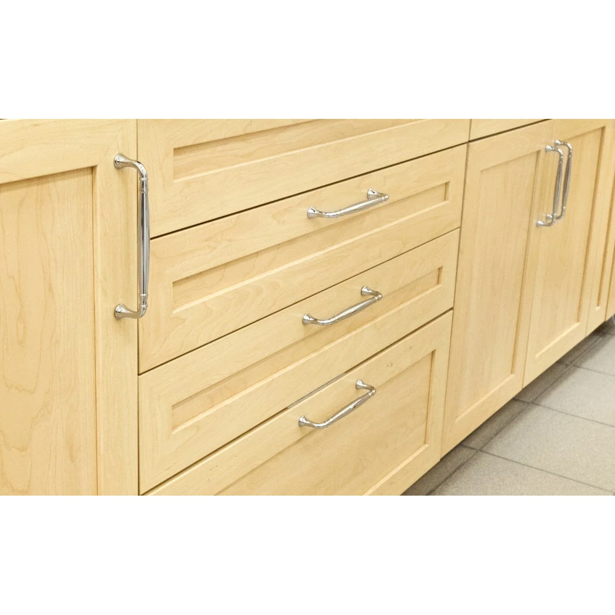 Traditional Pull, 7-9/16" Center-to-Center, Brushed Nickel - Image 4