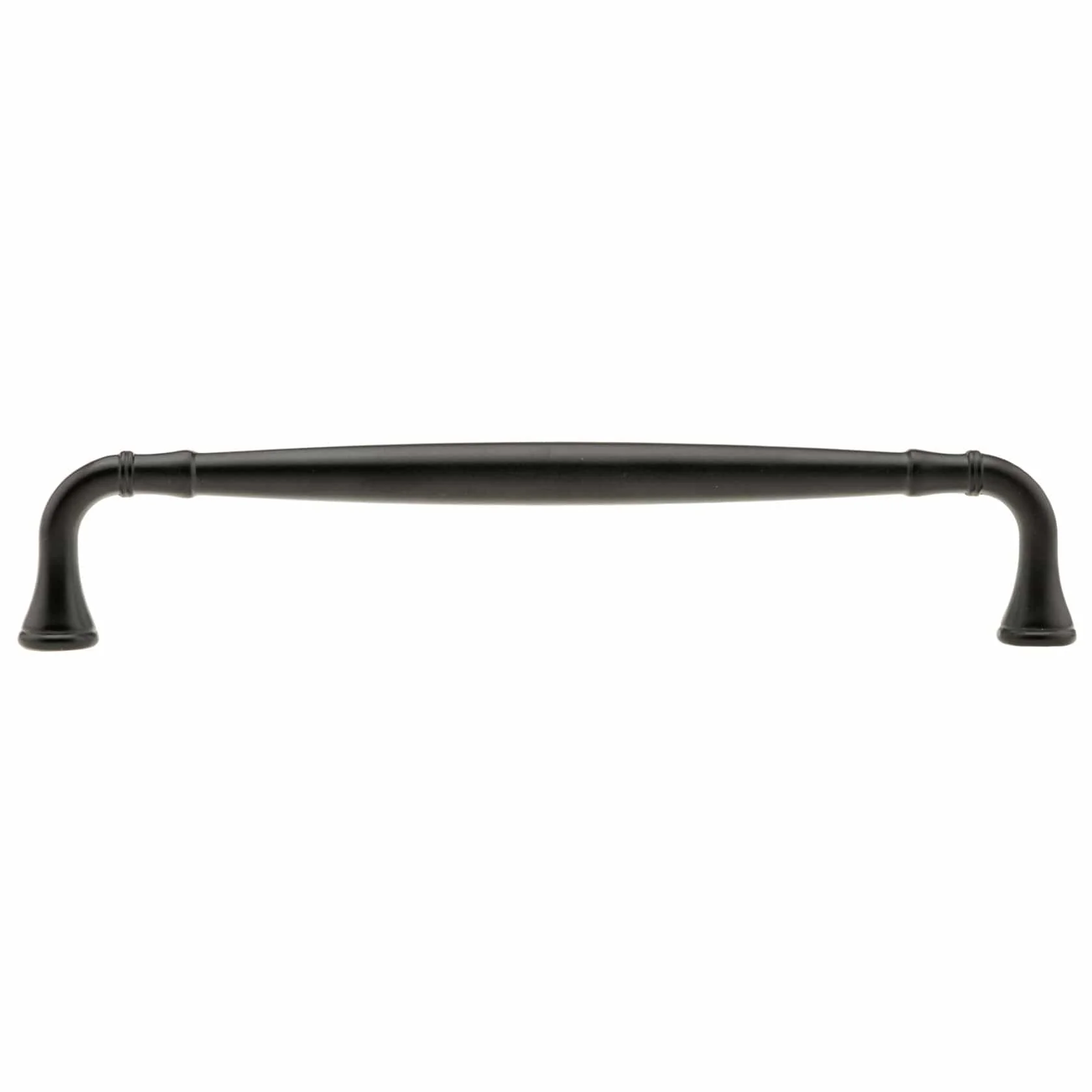 Arched Traditional Pull with Flared Ends - 7-9/16" Center-to-Center - 8-3/16" OL - Matte Black - Image 3