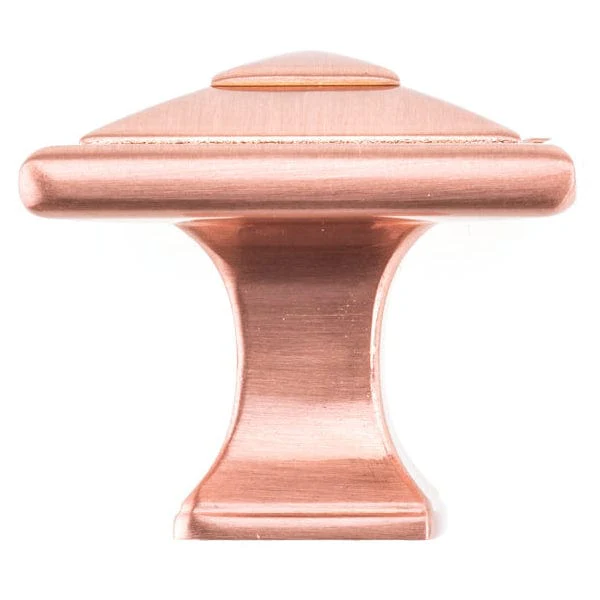 Transitional Square Knob - 1-1/2" x 1-1/2" - Rose Gold - Image 3