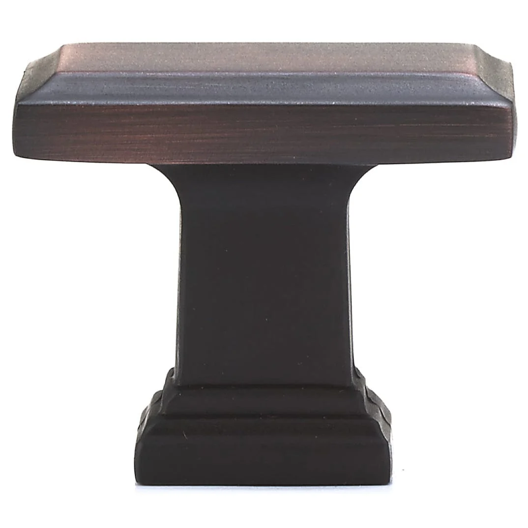 Transitional Knob, 1-1/2" x 15/16", Brushed Oil-Rubbed Bronze - Image 3