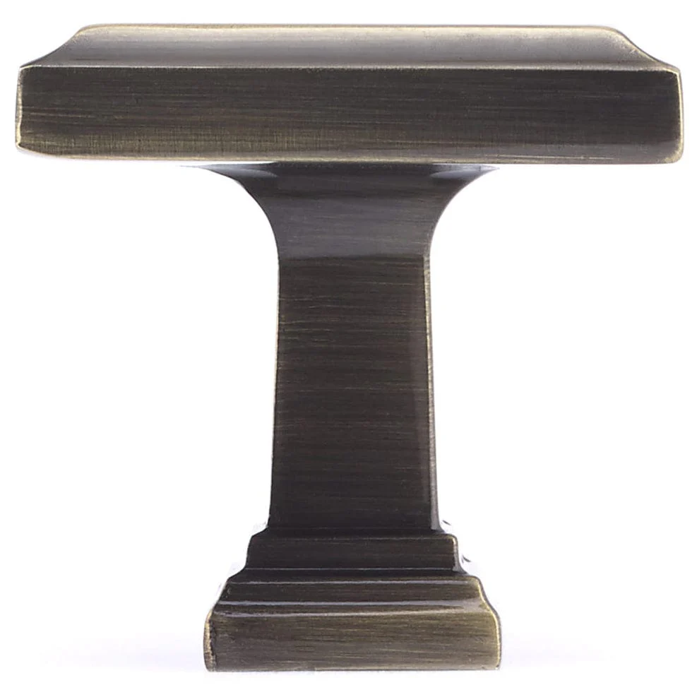Transitional Knob, 1-1/4" x 1-1/4", Antique English - Image 3