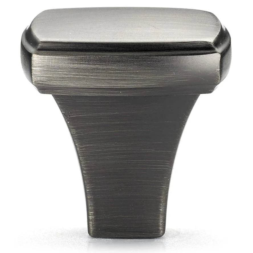 Transitional Knob, 1-1/4" x 1-1/4", Antique Nickel - Image 3