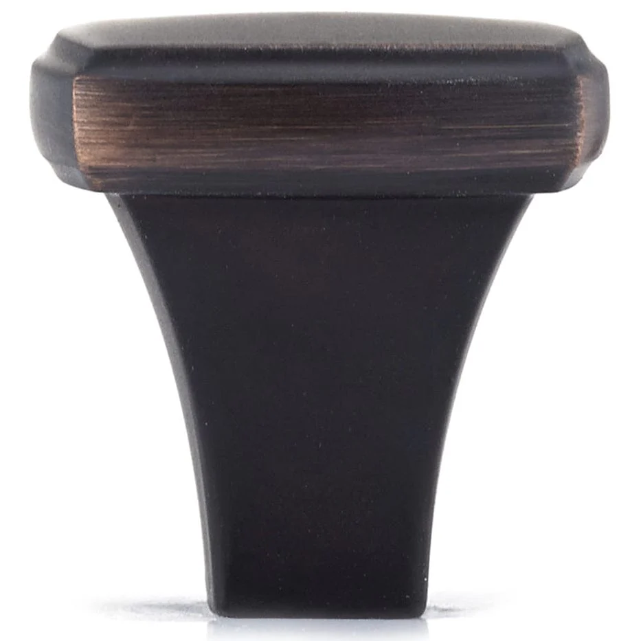 Transitional Knob, 1-1/4" x 1-1/4", Brushed Oil-Rubbed Bronze - Image 3